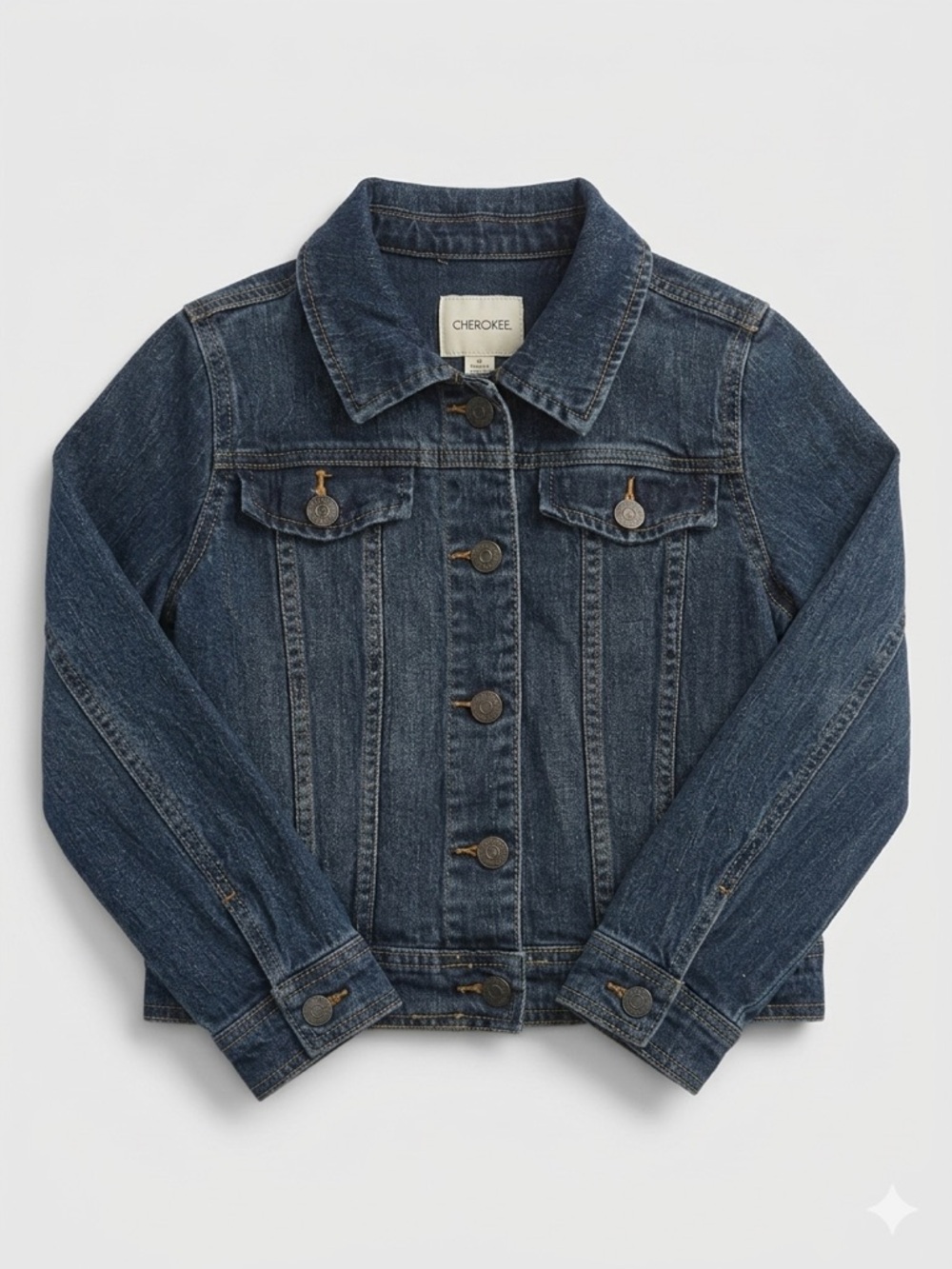 Custom Handmade Winnie the Pooh Embroidered Denim Jacket Youth L 10/12 - Picture 2 of 2
